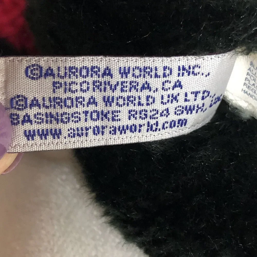 Aurora World Red Sweater Soccer Ball‎ Embroidered Panda Plush Stuffed Animal 11